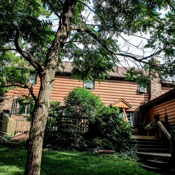 Elmora, Pennsylvania Steel Log Cabin Siding Restore