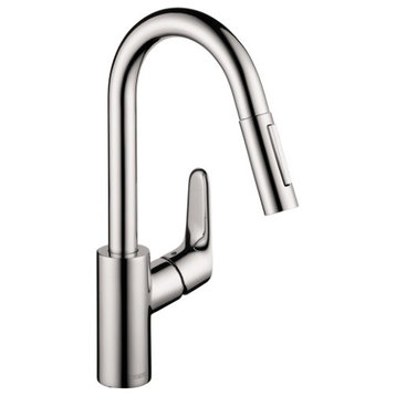 Hansgrohe 04506 Focus 1.75 GPM Pull-Down Prep Kitchen Faucet - Chrome