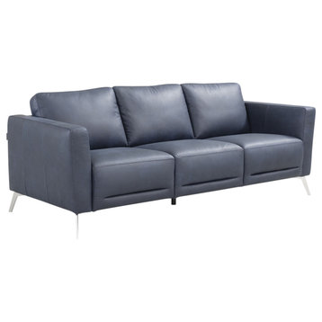 Acme Astonic Sofa Blue Leather