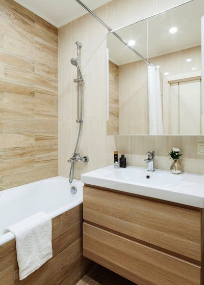 Современный Ванная комната by Мастерская дизайна интерьера Анны Першаковой