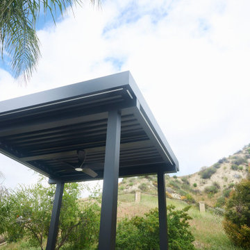 aluminum pergola, louvered pergola, motorized pergola, freestanding pergola, lou