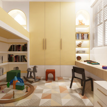 Space planning and interior design proposal for 3 bedroom flat in Battersea