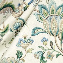 Fleur de Leaf : True Blue - Fabric