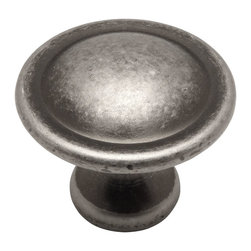Cosmas - Cosmas 4539WN Weathered Nickel Cabinet Round Knob, 1-1/8" Diameter, Set of 25 - Cabinet And Drawer Knobs