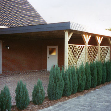 Schindelblende Doppel Carport