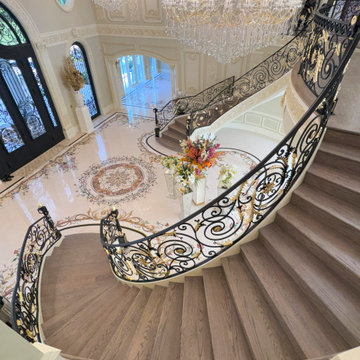 Project #135 | A Vibrant Double Curved Staircase