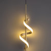 MIRODEMI® Tovo San Giacomo | Ribbon Design Chandelier for Bedroom, Gold, B, Cool Light