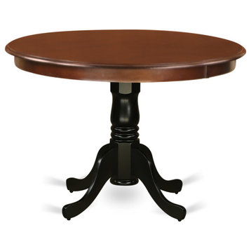 Hartland Table 42" Diameter Round Table, Mahogany and Black