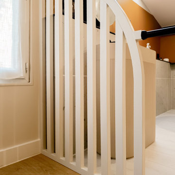 Chambre avec espace bain et dressing sur-mesure
