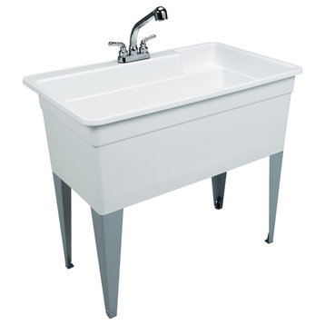 Mustee 40" Utilitub Laundry Tub Combo Kit