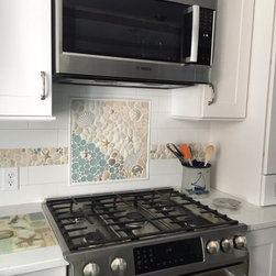 Custom Matching Kitchen Mosaic Backsplash & Border - Tile Murals