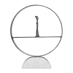 Worlds Away - Worlds Away Zen Abstract Ring Sculpture - Decorative Objects And Figurines