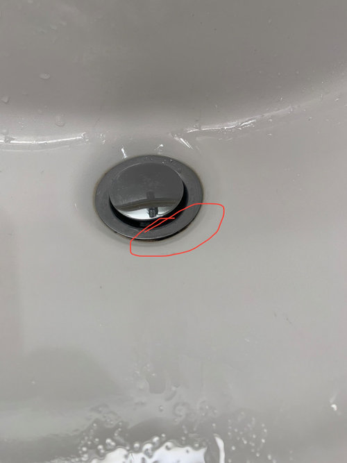 How to fix a gap between the sink and the stopper?