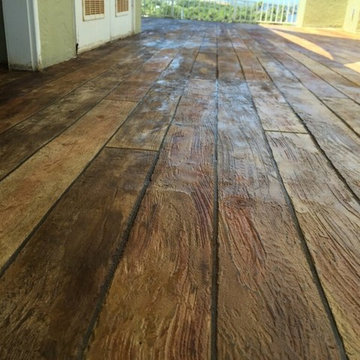 Wood Looking Concrete Floors