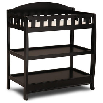 Black Infant Changing Table with Pad