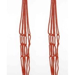 Rust Macrame Plant Hangers - Indoor Pots And Planters