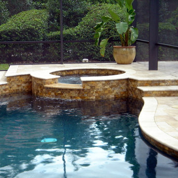 Autumn Leaves Travertine Mosaics
