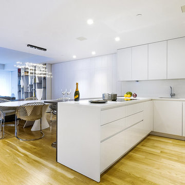 Concept T45 | Cucina in Corian e Legno