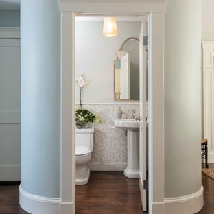 75 Beautiful Traditional Powder Room With A Pedestal Sink