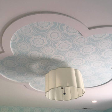 Baby Blue Ceiling Wallpaper