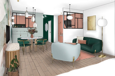 Transformation d’un apparemment dans un style Retro-punchy