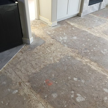 Install of a custom hardwood floor