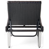 GDF Studio Manuela Outdoor Single Multibrown Wicker Chaise Lounge Chair