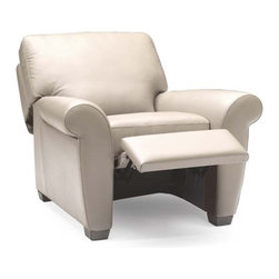 Natuzzi Editions Transitional Leather Recliner A121 - Recliner Chairs