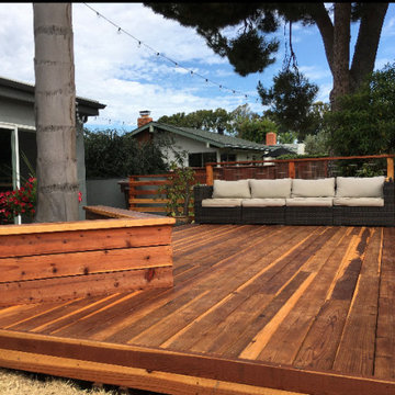 Laguna Niguel Natural Redwood Deck