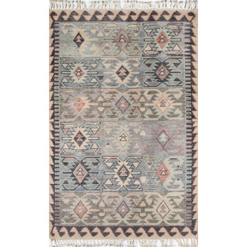 Nomad NOM-1 Hand-Knotted Blue Area Rug 2'x3'