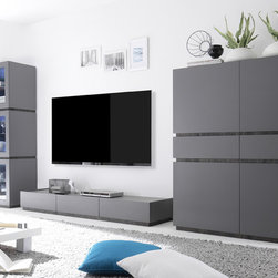 LC Mobili Rex 02 Italian Wall Unit - $4,535.00 - Entertainment Centers And Tv Stands