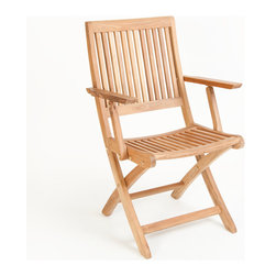 Wintons Teak Rennes Folding Chair - Outdoor Dining Chairs