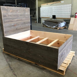 Rustic Brown Bed Frame - Home Decor