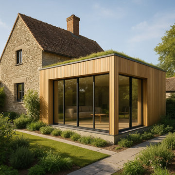 Rénovation maison avec extension ossature bois
