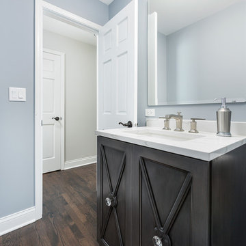 Transitional Kitchen and First Floor Flock Remodel - Naperville