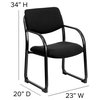 Black Fabric Side Chair