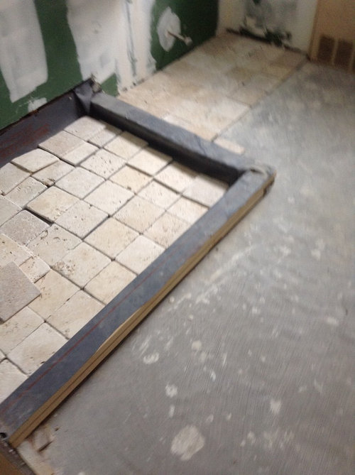 tile placement in bathroom?