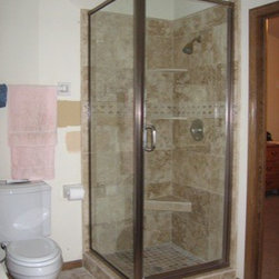 Shower Doors with In Line Panel - Shower Doors