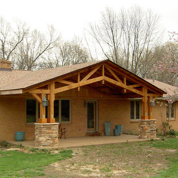 Suburban Ranch Transformed by New Porch