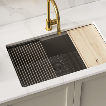 PL-WS400 Crystallite - Granite Composite Workstation Sink