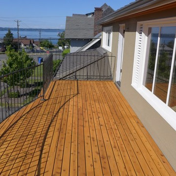 Cedar Eaves (soffits) and Deck