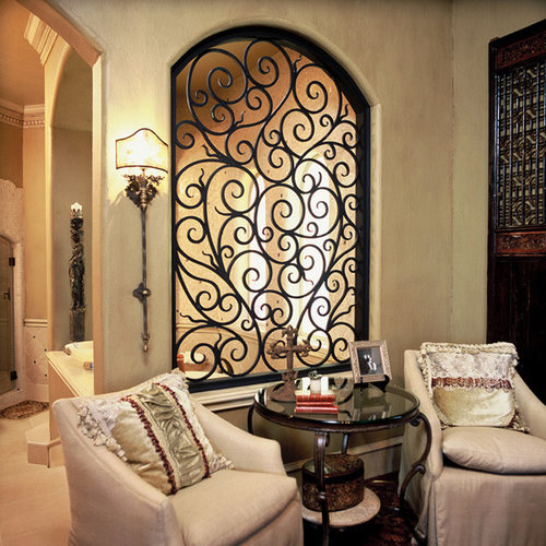 Door Wrought Iron Living Room Design Ideas, Remodels & Photos Houzz