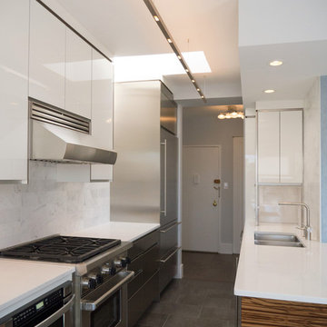 Kitchen to Foyer in Award Winning Contemporary Penthouse