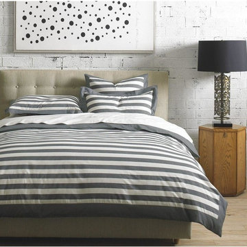 Dwell Studio Graphic Stripe Ink Duvet Set