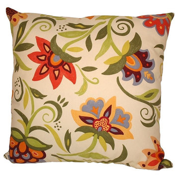 Bloomsbury Square 90/10 Duck Insert Throw Pillow With Cover, 22X22