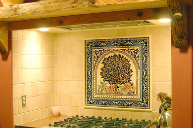 Example of a tuscan kitchen design in Other