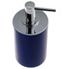Round Free Standing Soap Dispenser, Resin, Blue