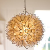 Capiz Flower Pendant