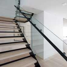 contemporary - floating staircase
