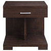ACME Niamey Contemporary Wood 1-Drawer End Table in Cherry
